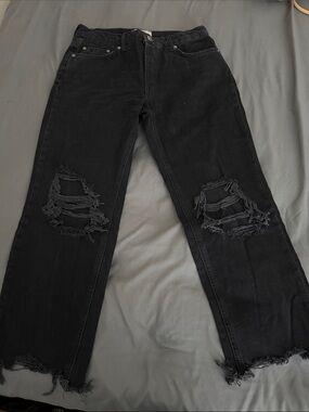 We the Free - Distressed Black Jeans - Casual Straight Fit